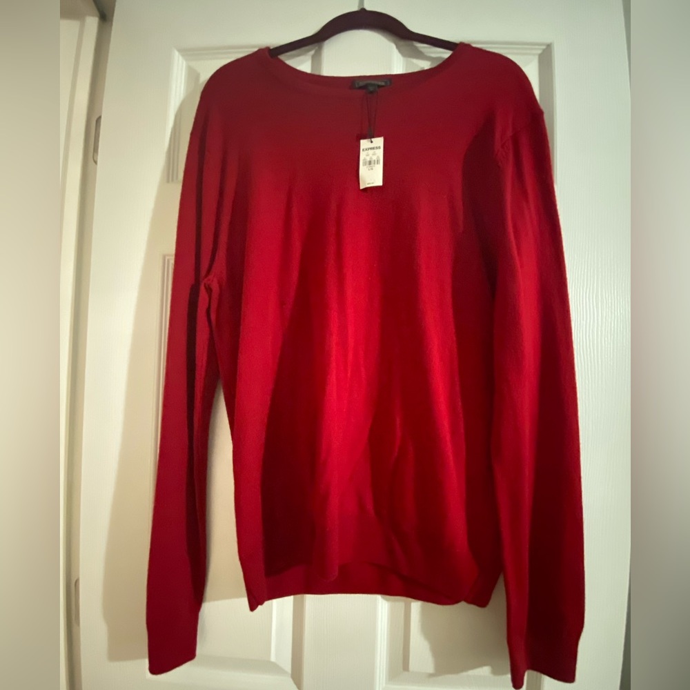Men’s express size L NWT red sweater